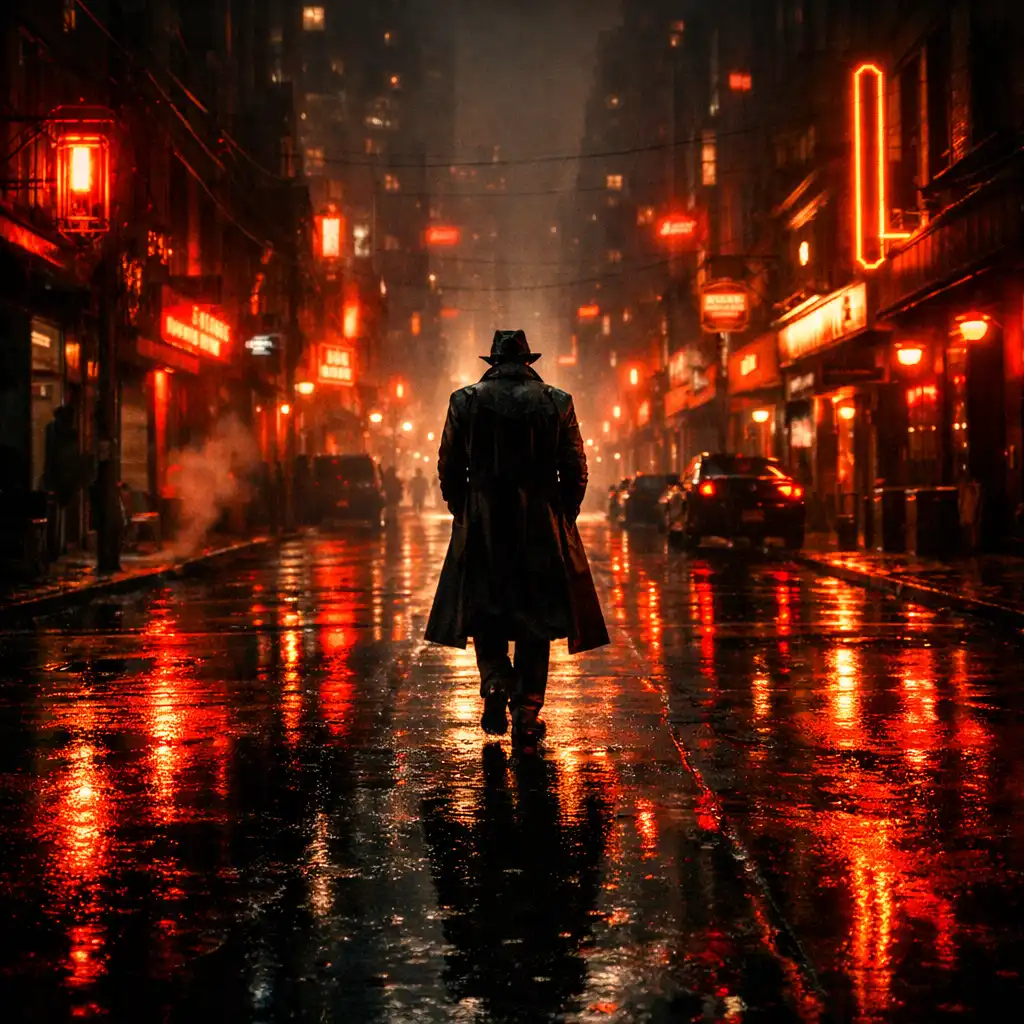 Nocne miasto z neonami i mokrym asfaltem – klimat Gangster Horizon: City Game